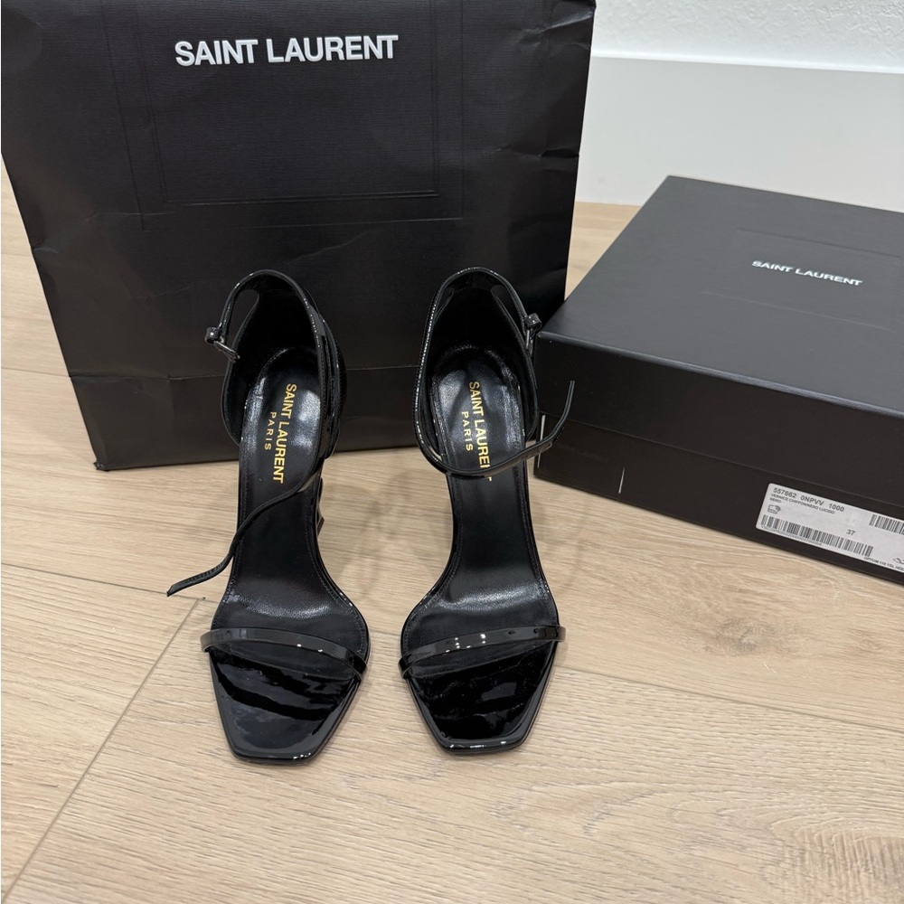 Saint Laurent Glossy Black Heels